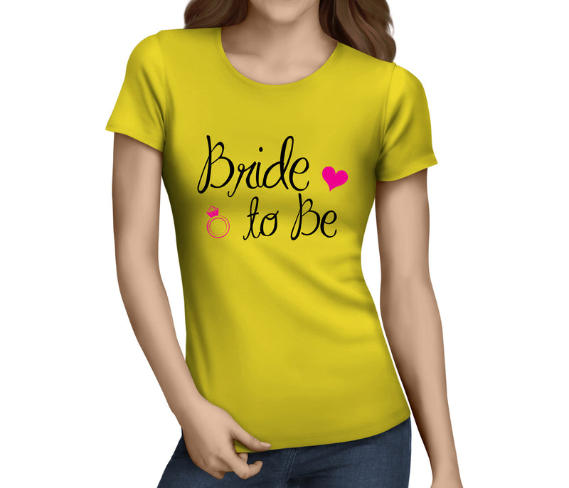 Bride To Be 2 Colour Custom Hen T-Shirt - Any Name - Party Tee