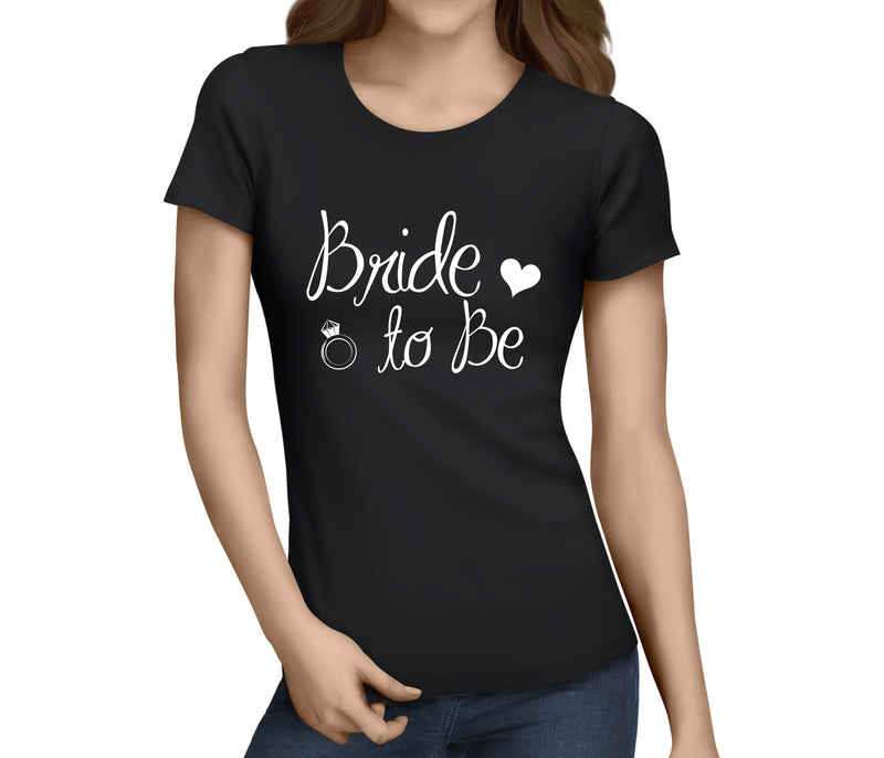 Bride To Be 2 White Custom Hen T-Shirt - Any Name - Party Tee