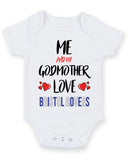 Me and My Godmother Love BRISTOL ROVERS Personalised FOOTBALL TEAM Baby Grow