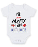 Me and My Aunty Love BRISTOL ROVERS Personalised FOOTBALL TEAM Baby Grow