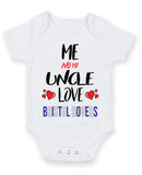 Me and My Uncle Love BRISTOL ROVERS Personalised FOOTBALL TEAM Baby Grow