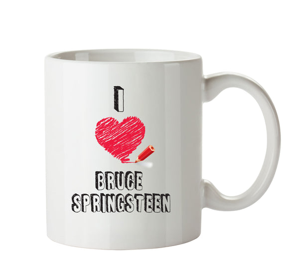 I Love BRUCE SPRINGSTEEN Celebrity Mug – printed mug product image 1