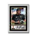 BRUCE REIHANA 2 Limited Edition Rugby Player Signed Print - Rugby