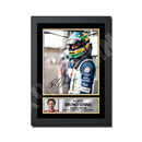 BRUNO SENNA 2 Limited Edition Formula 1 Player Signed Print Formula 1