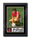 BRYAN ROBSON (1) Limited Edition Football Player Signed Print - Football