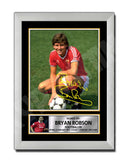 BRYAN ROBSON (1) Limited Edition Football Player Signed Print - Football