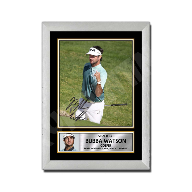 BUBBA WATSON Limited Edition Golfer Signed Print - Golf