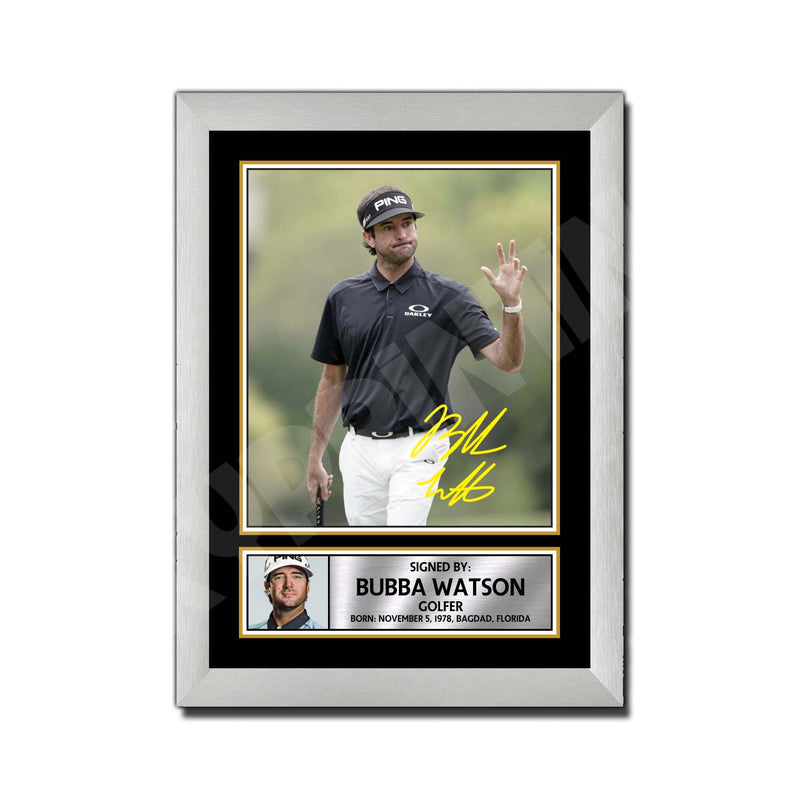 BUBBA WATSON 2 Limited Edition Golfer Signed Print - Golf