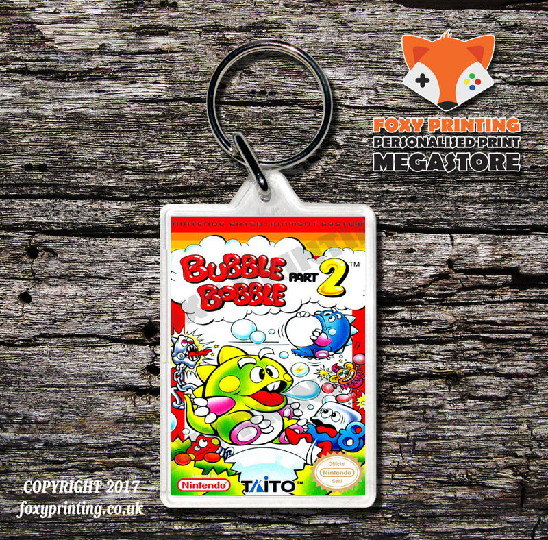 BREAKTHRU Retro NES Game Cover Art Gaming Keyring