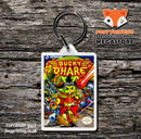BUBBLE BOBBLE Retro NES Game Cover Art Gaming Keyring