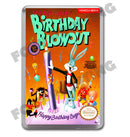 Bugs Bunny Birthday Blowout Retro Nintendo NES Game Inspired Fridge Magnet 85