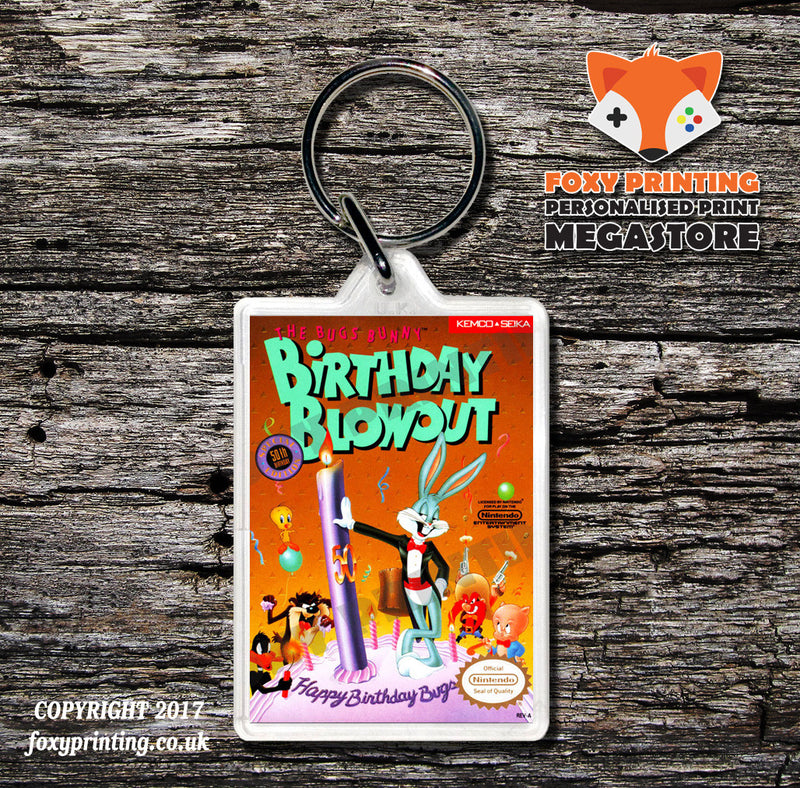 BUCKY O HARE Retro NES Game Cover Art Gaming Keyring