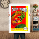BURIA FIGHTER Retro GAME INSPIRED THEME Nintendo NES Gaming A4 A3 A2 Or A1 Poster Art 88