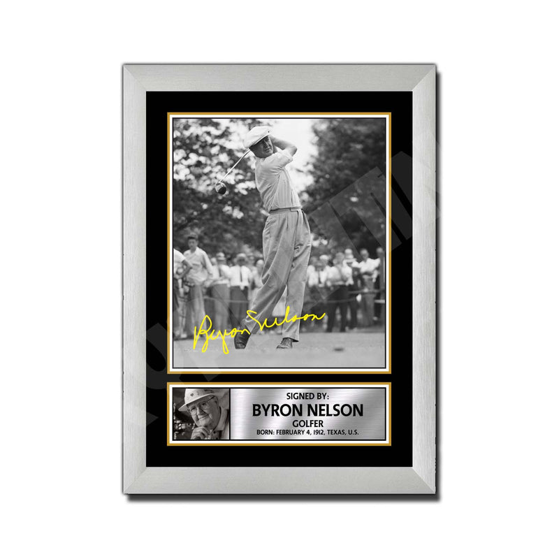 BYRON NELSON Limited Edition Golfer Signed Print - Golf