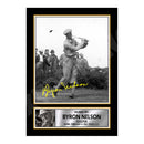 BYRON NELSON 2 Limited Edition Golfer Signed Print - Golf