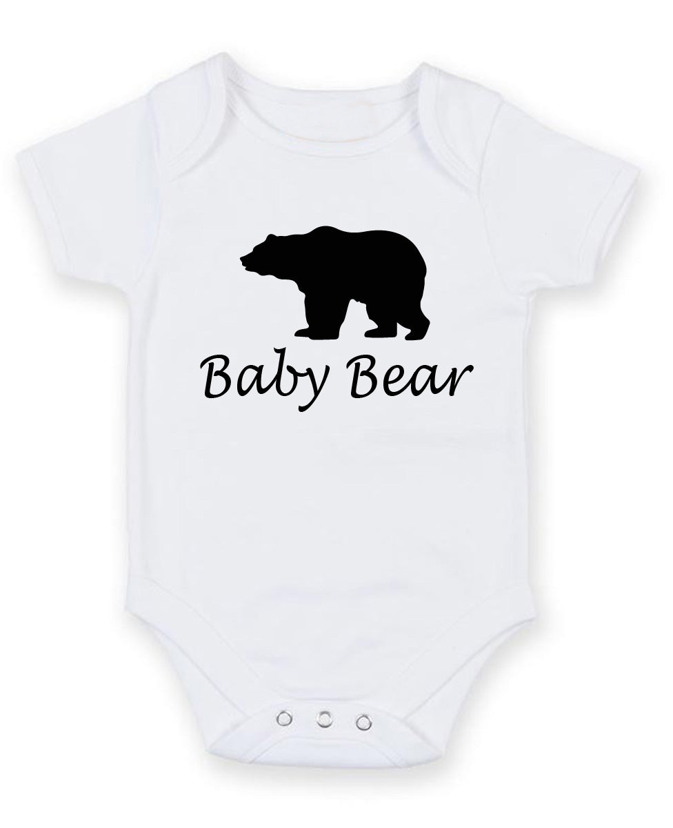 Baby Bear Personalised Baby Boy Girl Unisex Short Sleeve Bodysuit