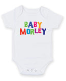Baby Morelay Personalised Baby Boy Girl Unisex Short Sleeve Bodysuit