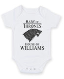 Baby Of Thrones Personalised Baby Boy Girl Unisex Short Sleeve Bodysuit