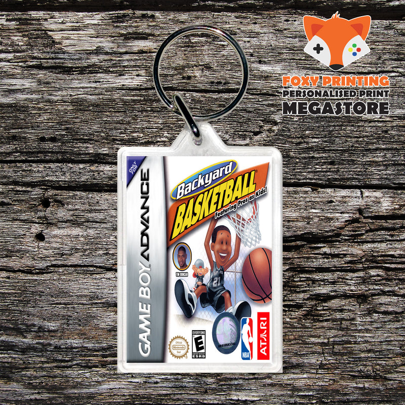 Backyard Basketball Retro Gaming Keyring