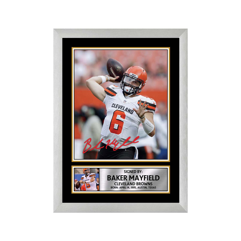 Baker Mayfield 2 Limited Edition Football Signed Print - American Footballer