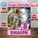 Personalised Baldurs Gate Dark Alliance Inspired Style Game Kids Inspired Birthday Card (SA)