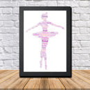Personalised Ballet 1 B Word Art Poster Print