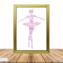 Personalised Ballet 1 B Word Art Poster Print