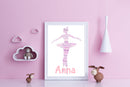 Personalised Ballet 1 Word Art Poster Print