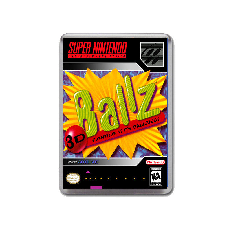 Ballz 3d - SNES Inspired Game Retro Gaming Magnet