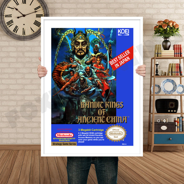 Bandit Kings of Ancient China Retro Game Inspired Theme Nintendo NES Gaming