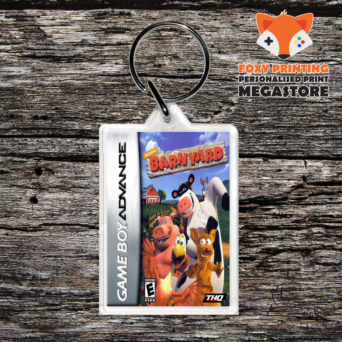 Barnyard Retro Gaming Keyring