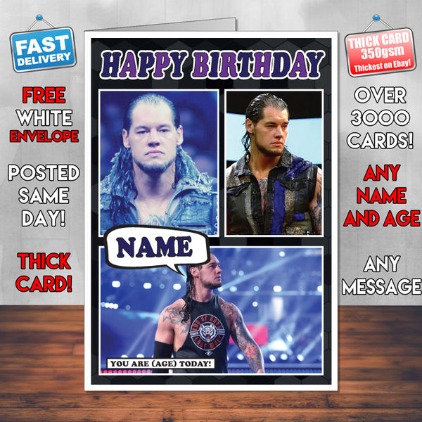 Baron Corbin KE Inspired Style Personalised Wrestling WWE Birthday Card
