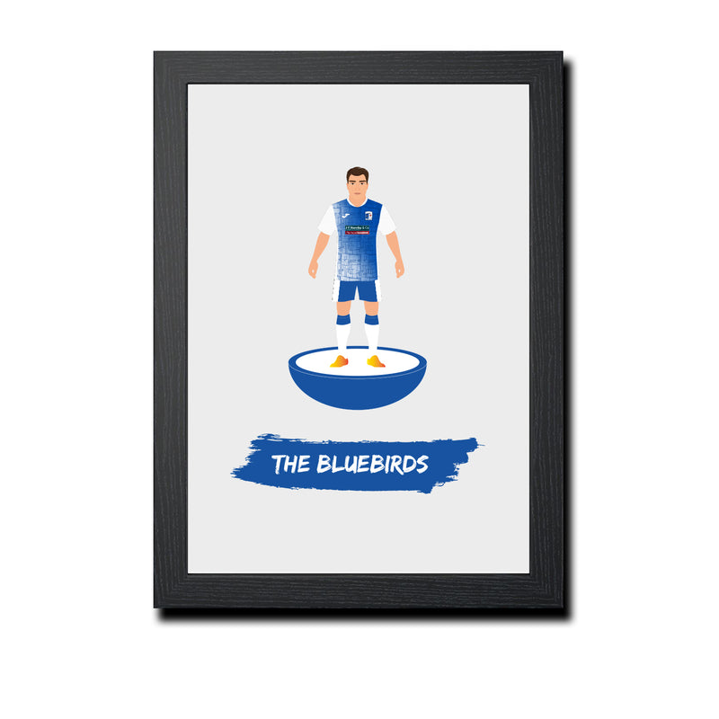 Barrow Football Club gift - The Bluebirds - Tiny Men Big Balls Poster