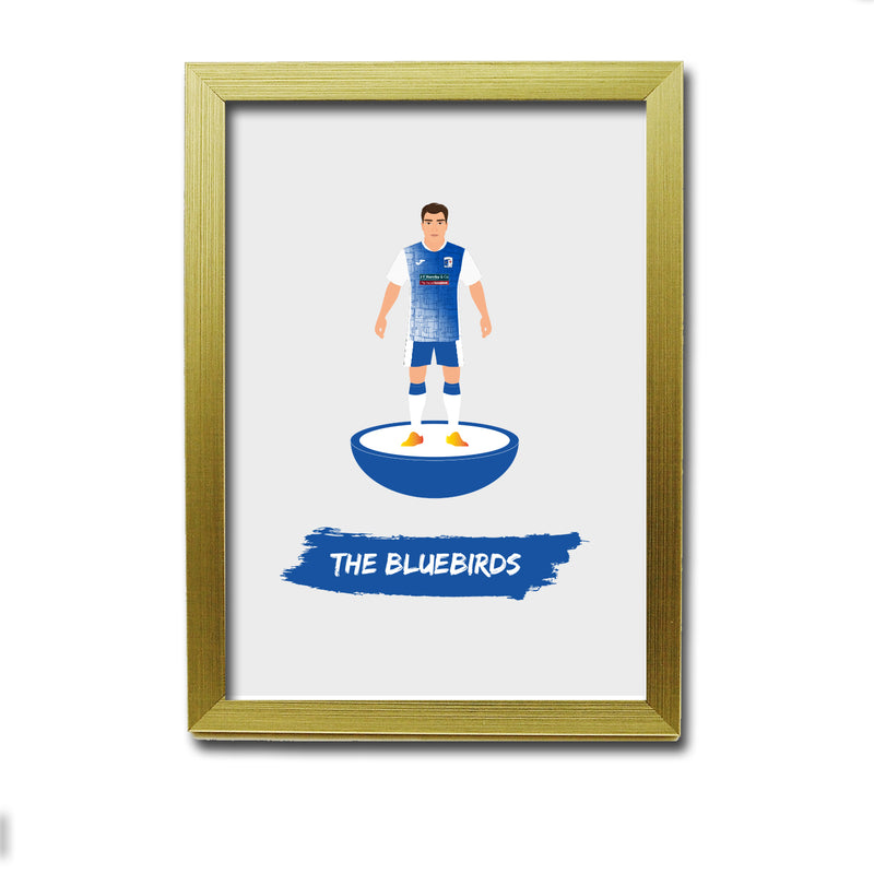 Barrow Football Club gift - The Bluebirds - Tiny Men Big Balls Poster