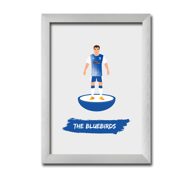 Barrow Football Club gift - The Bluebirds - Tiny Men Big Balls Poster