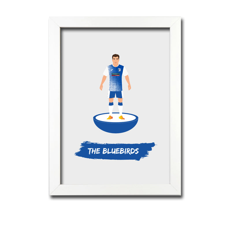 Barrow Football Club gift - The Bluebirds - Tiny Men Big Balls Poster