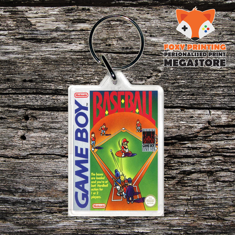 Baseball Gameboy Gaming Keyring