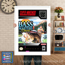 Bass Masters Classic Super Nintendo GAME INSPIRED THEME Retro Gaming Poster A4 A3 A2 Or A1