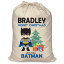PERSONALISED Cartoon Inspired Super Hero Bat Boy - XL Children's Christmas Santa Sack CUSTOMISE Present