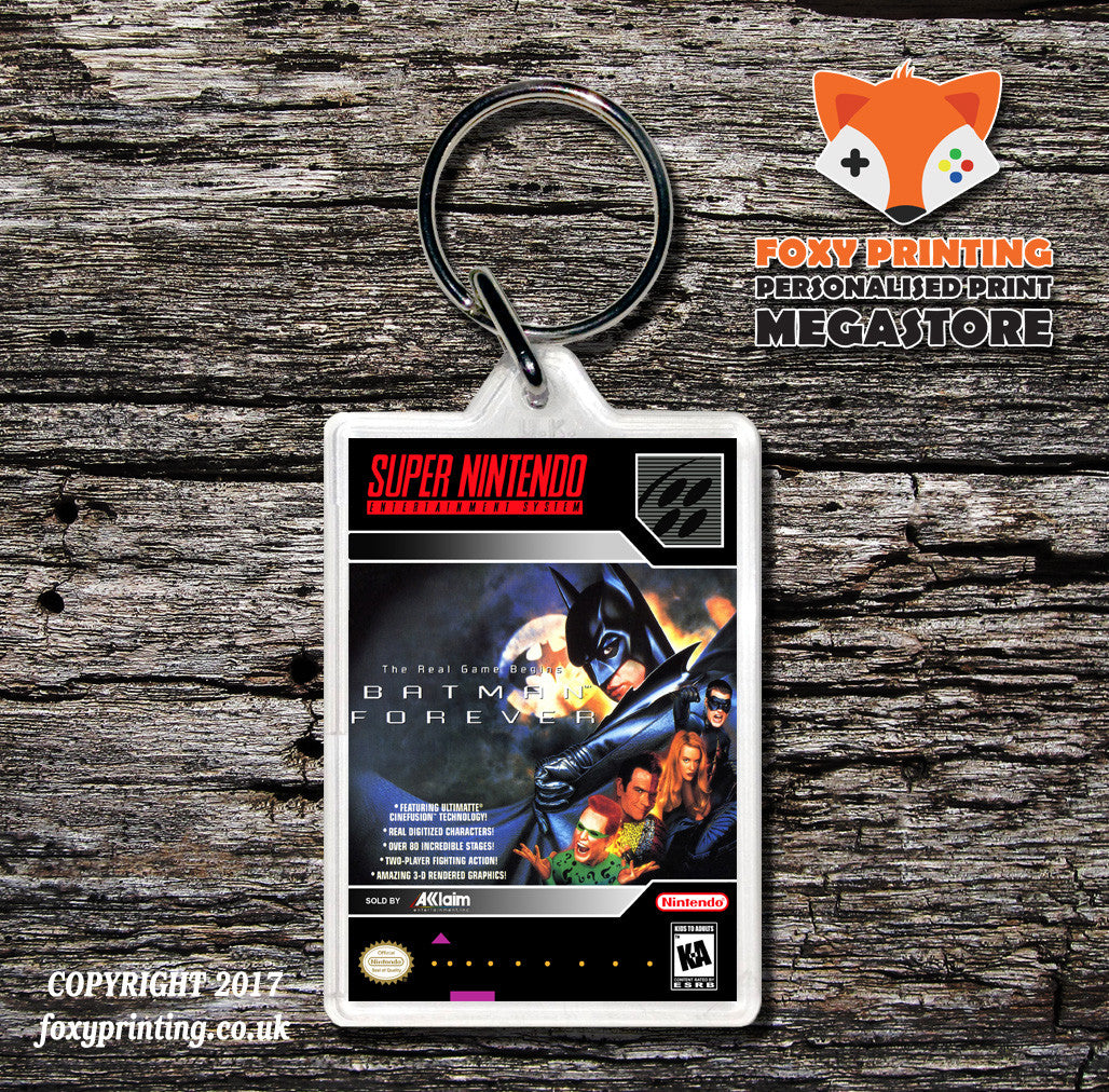 Batman Forever Game Inspired Retro Gaming Keyring