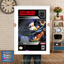 Batman Forever Super Nintendo GAME INSPIRED THEME Retro Gaming Poster A4 A3 A2 Or A1