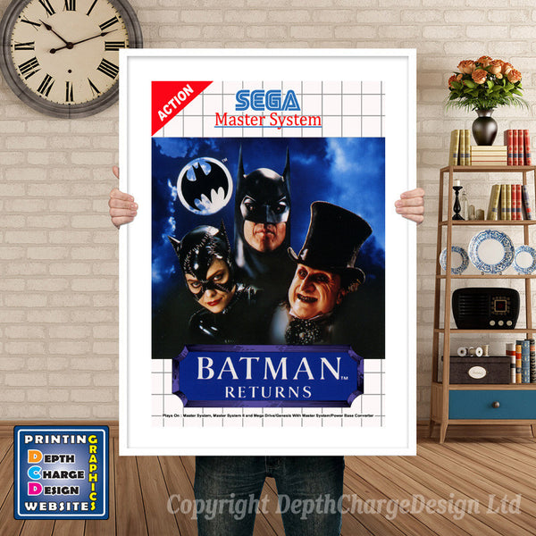 Batman Returns Inspired Retro Gaming Poster