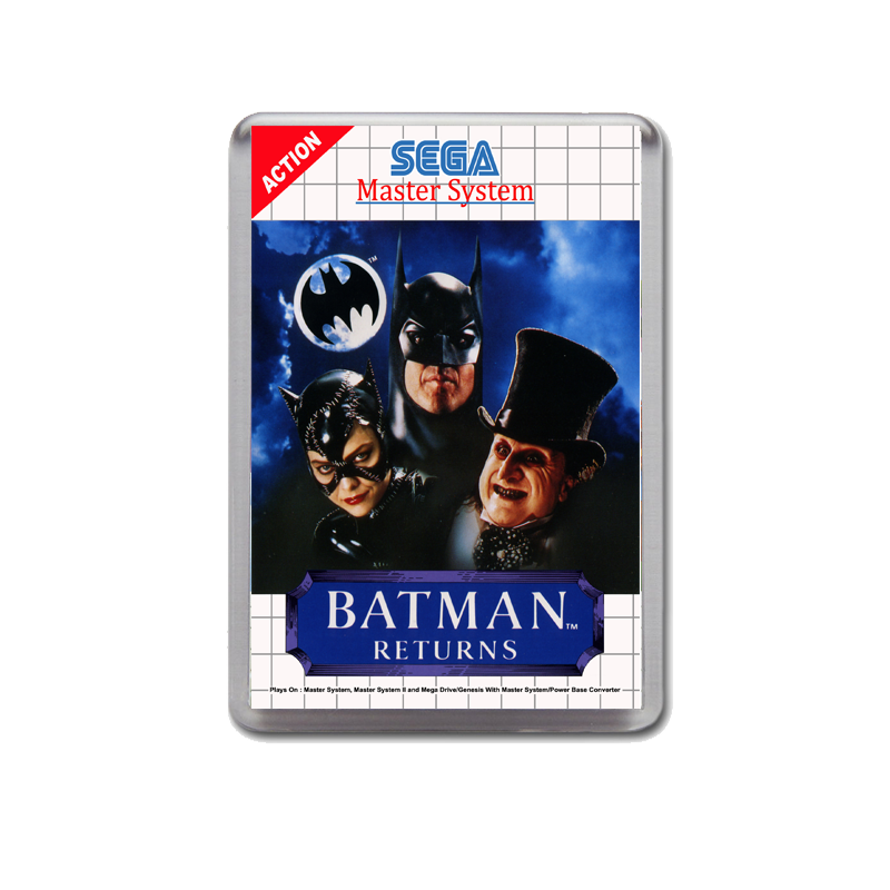 Batman Returns Sega Master System Game Inspired Fridge Magnet