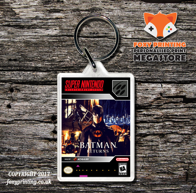 Batman Returns Game Inspired Retro Gaming Keyring