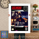 Batman Returns Super Nintendo GAME INSPIRED THEME Retro Gaming Poster A4 A3 A2 Or A1