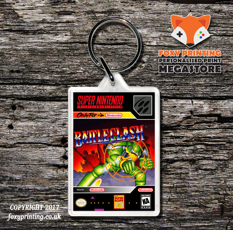 Battle Clash Game Inspired Retro Gaming Keyring