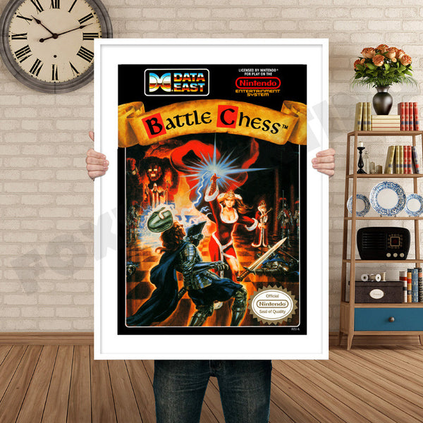 Battle Chess Retro Game Inspired Theme Nintendo NES Gaming