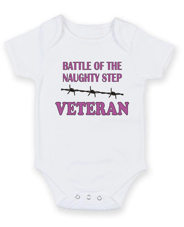 Battle Of The Naughty Step Personalised Baby Boy Girl Unisex Short Sleeve
