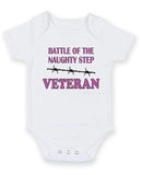 Battle Of The Naughty Step Personalised Baby Boy Girl Unisex Short Sleeve Bodysuit