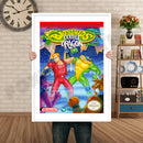 Battle Toads Double Dragon Retro GAME INSPIRED THEME Nintendo NES Gaming A4 A3 A2 Or A1 Poster Art 153